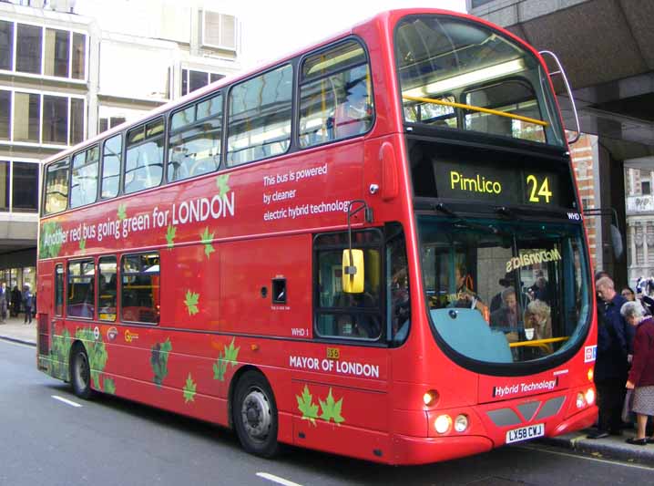 London General Volvo B5LH Wright Eclipse Gemini 2 hybrid WHD1